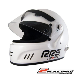 Integrální závodní helma HANS FIA 8859-2015 SNELL SA2020 bílá RRS Circuit