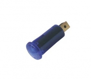 Kontrolka kulatá 12V DC v plastovém pouzdře modrá