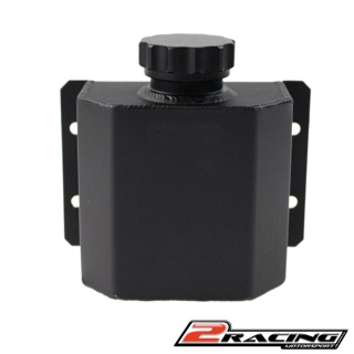 Olejový catch tank, alu nádoba na olej z odvětrání výdechu motoru černý