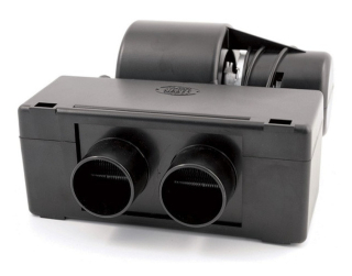 Topení s ventilátorem 12V do závodního auta, karavanu, lodě 