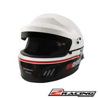 Integrální závodní helma Rally HANS FIA 8859-2015 SNELL SA2020 bílo černá RRS