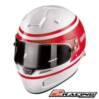 Integrální závodní helma Sparco Air Pro RF-5W bílá-červená