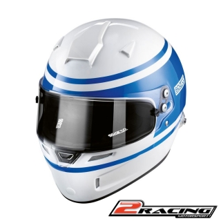 Integrální závodní helma Sparco Air Pro RF-5W bílá-modrá