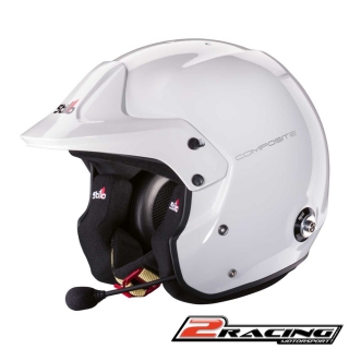 Jet otevřená závodní helma Stilo Venti Trophy Plus Composite FIA homologovaná bílá
