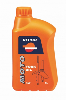 Tlumičový olej Repsol Moto Fork 5W (1litr) olej do moto tlumičů pérování-vidlicový olej