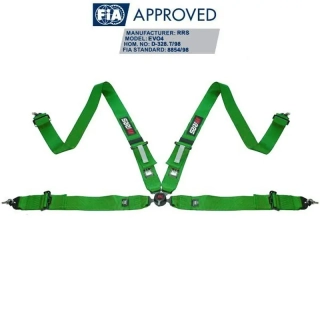 RRS EVO4 bezpečnostní pás 4bodový FIA 8854-98 zelený