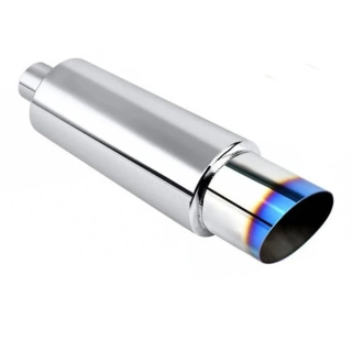 Nerezový výfuk sportovní titanový vzhled vstup 63mm