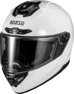 Integrální závodní helma Sparco X-Pro bílá