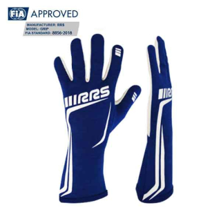 Závodní rukavice Rrs Grip2 FIA 8856-2018 nehořlavé modré