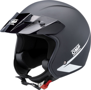 Jet otevřená závodní helma OMP Star černá