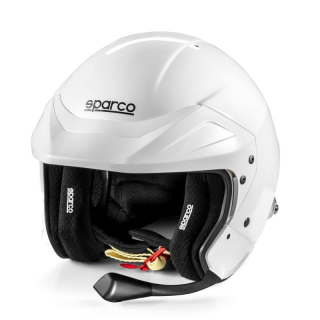 Sparco Flux RJ-i závodní Jet helma s interkomem FIA 8859-2024 bílá