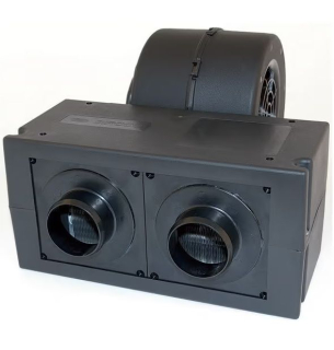 Topení s ventilátorem 12V 150W do závodního auta, karavanu, lodě