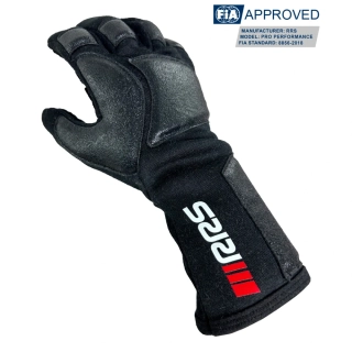 Rukavice Rrs pro mechanika FIA 8856-2018 nehořlavé černé