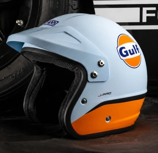 Jet otevřená závodní helma Sparco J-Pro Gulf Racing