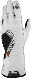 Kartingové rukavice OMP KS-3 bílá