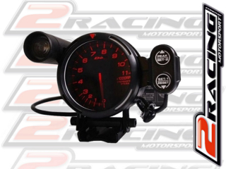 Otáčkoměr 0-11000ot/min, 96mm budík s kontrolkou řazení