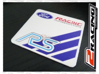 Znak RS Motorsport Ford nápis na auto Kovový - samolepicí, 6cm x 5,5cm x 0.2cm