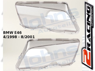 Sklo předního světlometu, lampy BMW E46 1998-2001 -PŘED faceliftem