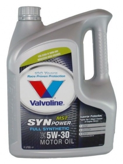 Akce- Valvoline SYNPOWER MST C3 5W30 4litry oleje do motoru BMW, MB -olej EURO IV