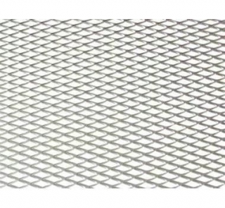 ALU tahokov - hliníková mřížka do nárazníku - malá oka - 1000x250mm- stříbrný