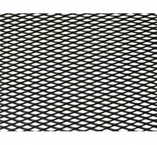 ALU tahokov - hliníková mřížka do nárazníku - malá oka - 1000x250mm- černý