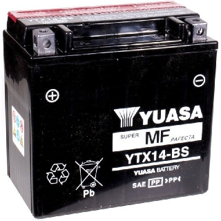 Baterie YUASA YTX14-BS 12V 12Ah 200A (150x87x145)