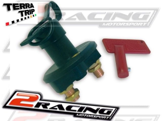 Bateriový odpojovač 2-pólový auto, atv, offroad - 12V S GUMOVOU KRYTKOU