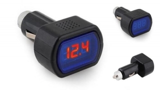 Digitální voltmetr do auta 12V a 24V LED