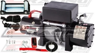 Elektrický naviják 4x4 Offroad 12V 8000 lbs DÁLKOVĚ OVLÁDANÝ DragonWinch