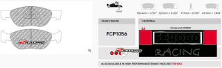 Závodní destičky DS2500 Ferodo racing FCP1056H