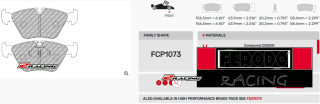 Závodní destičky DS1.11 Ferodo racing FCP1073W