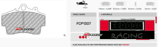 Závodní destičky DS1.11 Ferodo racing FCP1307W