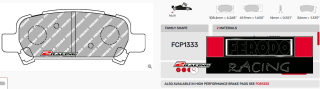 Závodní destičky DS2500 Ferodo racing FCP1333H