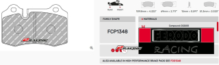 Závodní destičky DS3.12 Ferodo racing FCP1348G