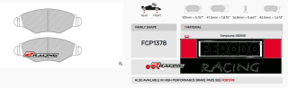 Závodní destičky DS2500 Ferodo racing FCP1378H