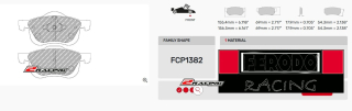 Závodní destičky DS2500 Ferodo racing FCP1382H