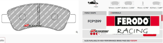 Závodní destičky DS2500 Ferodo racing FCP1399H