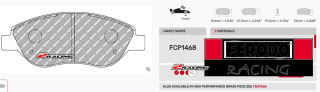 Závodní destičky DS3.12 Ferodo racing FCP1468G