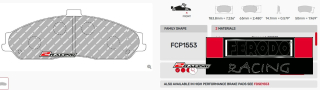 Závodní destičky DS1.11 Ferodo racing FCP1553W