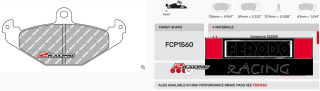 Závodní destičky DS1.11 Ferodo racing FCP1560W