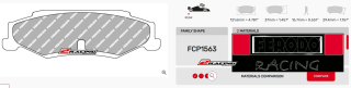 Závodní destičky DS1.11 Ferodo racing FCP1563W