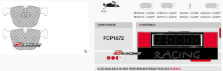 Závodní destičky DS1.11 Ferodo racing FCP1672W