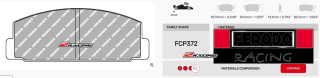 Závodní destičky DS2500 Ferodo racing FCP372H