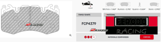 Závodní destičky DS2500 Ferodo racing FCP4379H