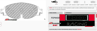 Závodní destičky DS3.12 Ferodo racing FCP4433G