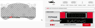 Závodní destičky DS2500 Ferodo racing FCP4468H