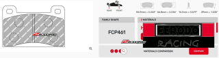 Závodní destičky DS2500 Ferodo racing FCP461H
