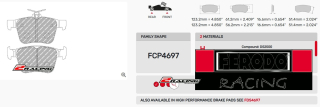 Závodní destičky DS1.11 Ferodo racing FCP4697W