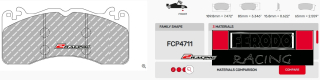 Závodní destičky DS1.11 Ferodo racing FCP4711W
