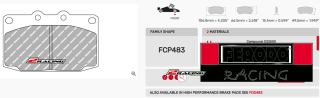 Závodní destičky DS3000 Ferodo racing FCP483R